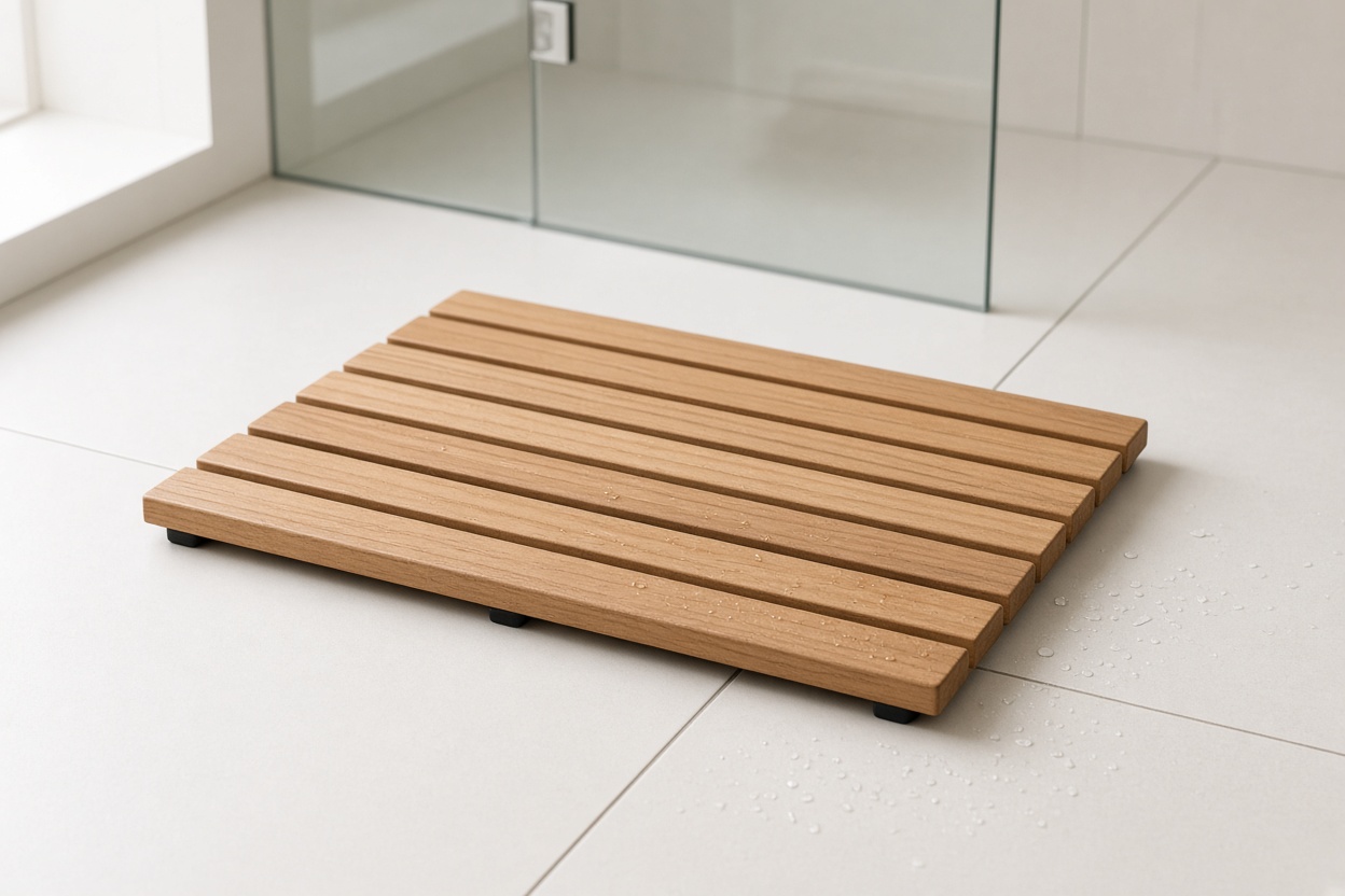 Teak Wood Bath Mat